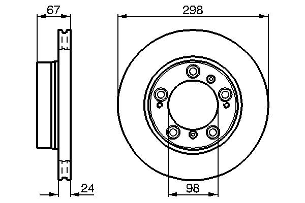 Купить 0986478477 Bosch Ротор тормозной