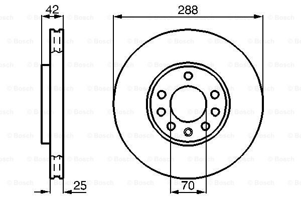0986478588 Bosch Диск тормозной передний
