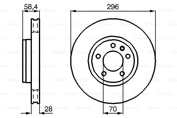 Купить 0986478593 Bosch Ротор тормозной