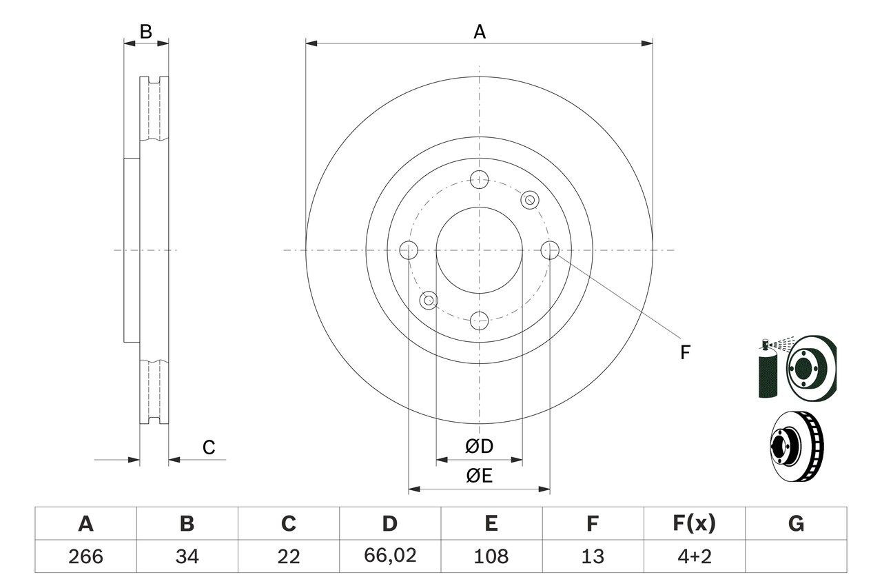 Купить 0986478618 Bosch Ротор тормозной