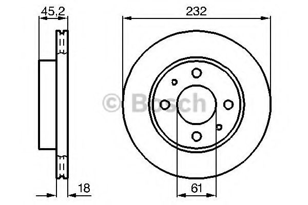Купить 0986478650 Bosch Ротор тормозной