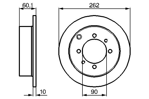 Задний тормозной диск Bosch 0986478655 цена, от 32.27 USD