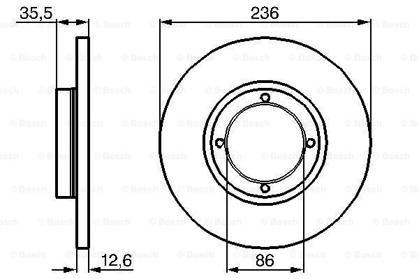Купить 0986478712 Bosch Ротор тормозной