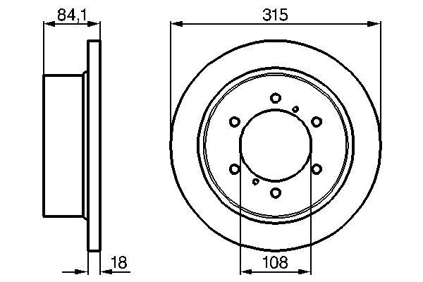 Купить 0986478713 Bosch Диск тормозной задний