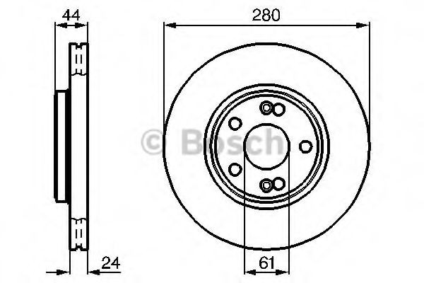 0986478734 Bosch Диск тормозной передний