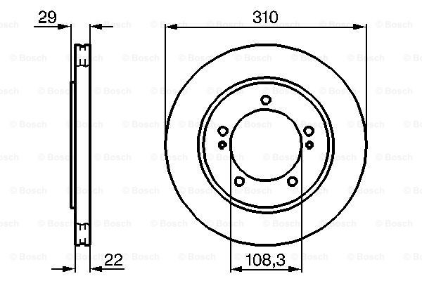 Тормоз дисковый передний Bosch 0986478839 цена, от 36.51 USD
