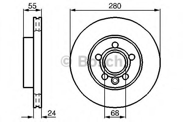Купить 0986478846 Bosch Ротор тормозной
