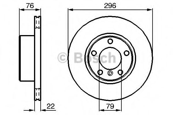 0986478848 Bosch Диск тормозной передний