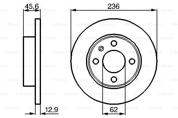 0986478859 Bosch Диск тормозной передний