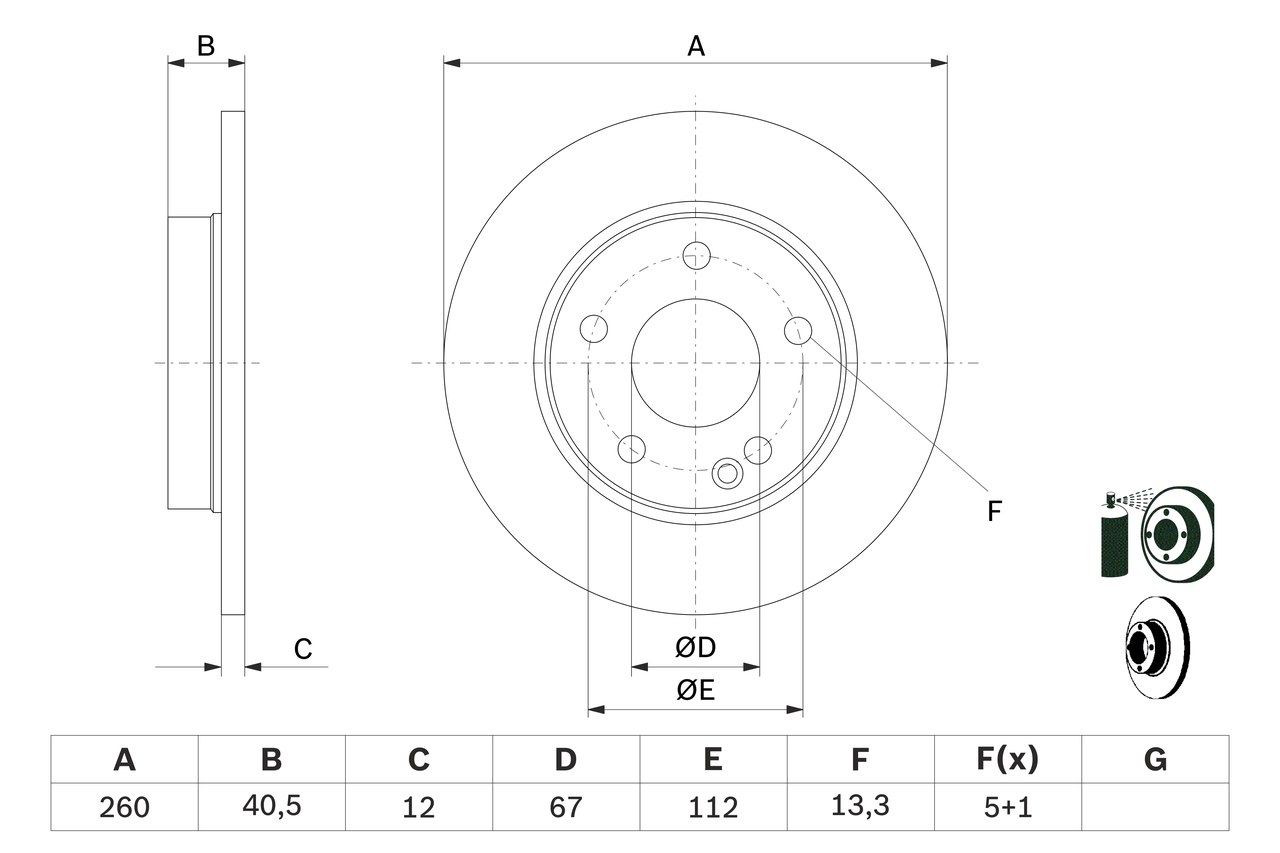 0986478874 Bosch Диск тормозной передний
