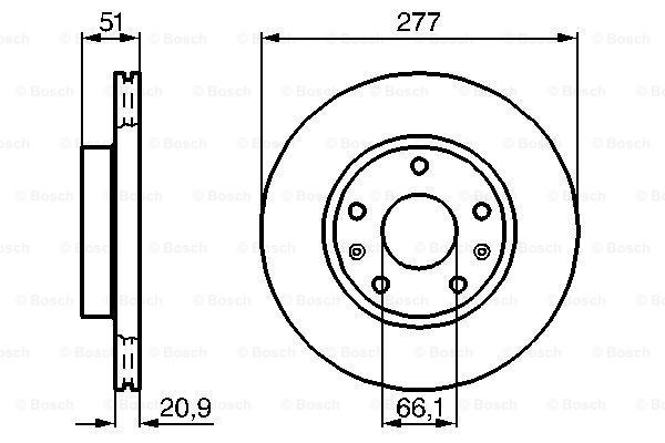 0986478992 Bosch Диск тормозной передний