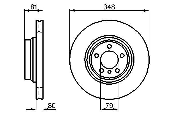 Тормоз дисковый передний Bosch 0986479003 цена, от 72.32 USD