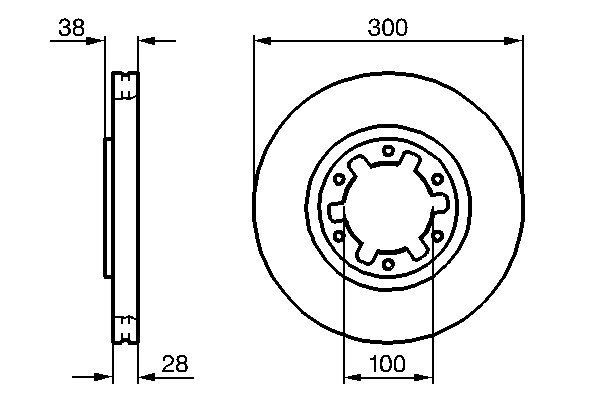 Купить 0986479031 Bosch Ротор тормозной