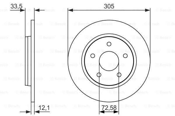 Тормозные диски 0986479050 Bosch