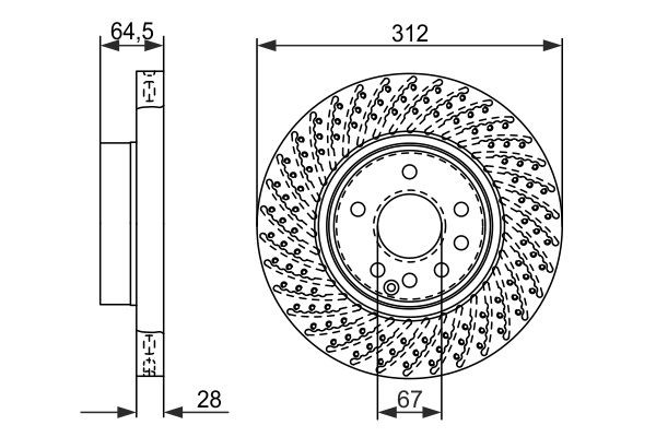 Купить 0986479072 Bosch Ротор тормозной