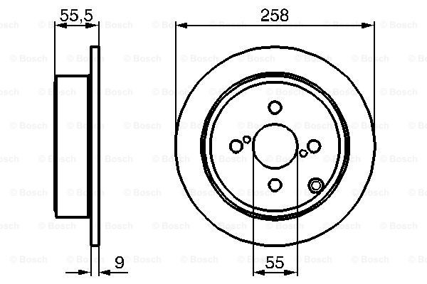 Купить 0986479086 Bosch Диск тормозной задний
