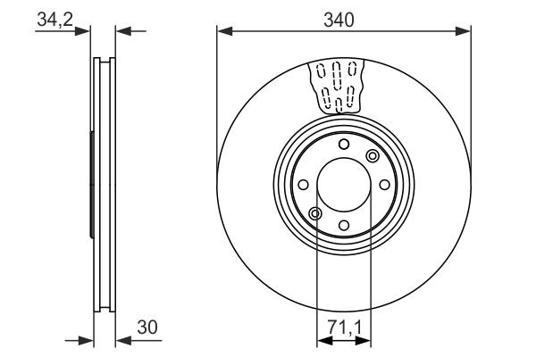 Купить 0986479093 Bosch Ротор тормозной