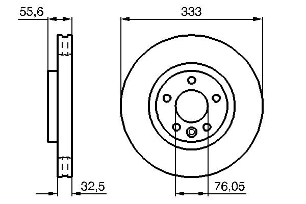 0986479096 Bosch Диск тормозной передний