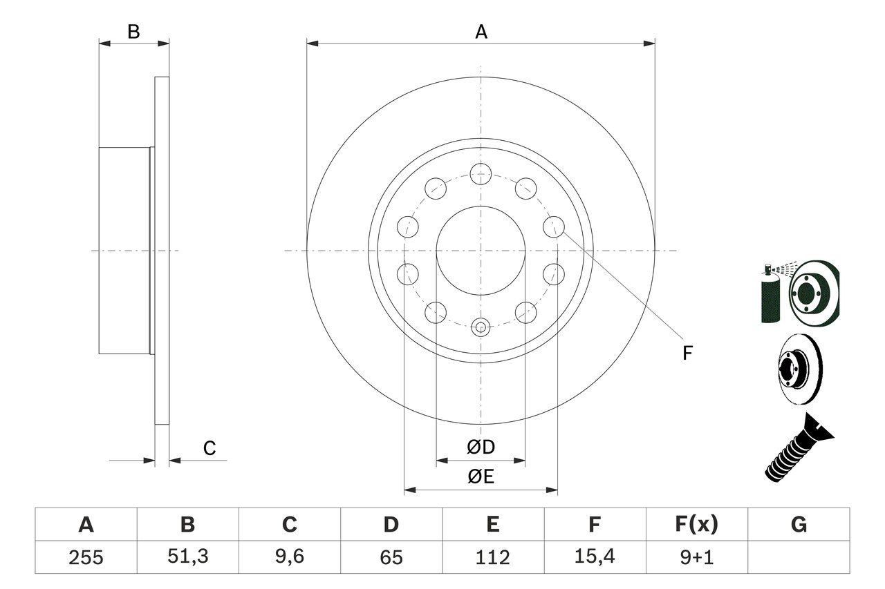 Тормозные диски 0986479099 Bosch