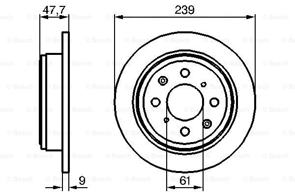 Тормозные диски 0986479101 Bosch