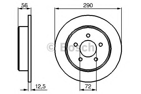 Задний тормозной диск Bosch 0986479102 цена, от 32.03 USD