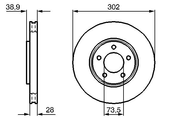 Купить 0986479117 Bosch Ротор тормозной