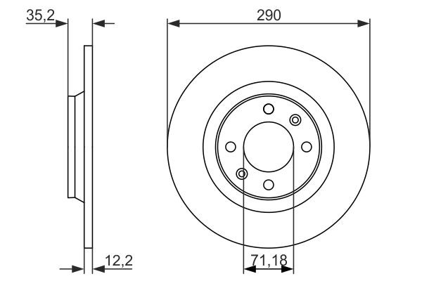 Задний тормозной диск Bosch 0986479118 цена, от 29.44 USD