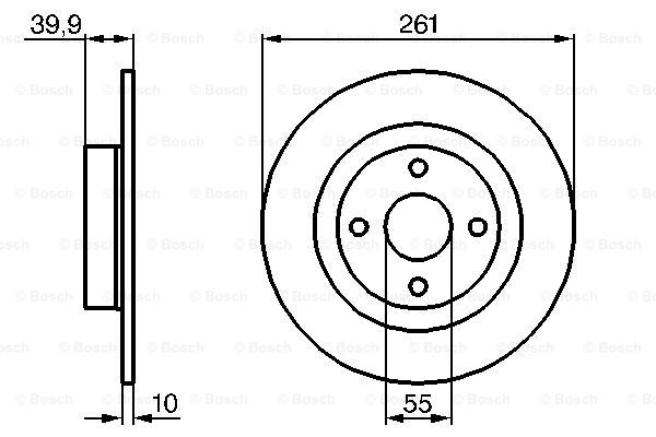 Тормозные диски 0986479128 Bosch