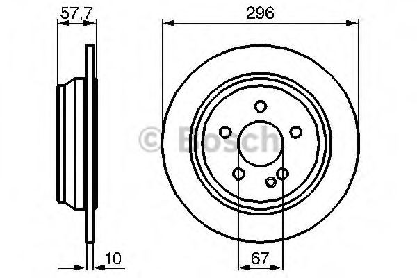 Тормозные диски 0986479138 Bosch