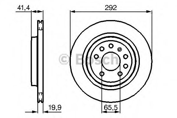 Купить 0986479142 Bosch Диск тормозной задний