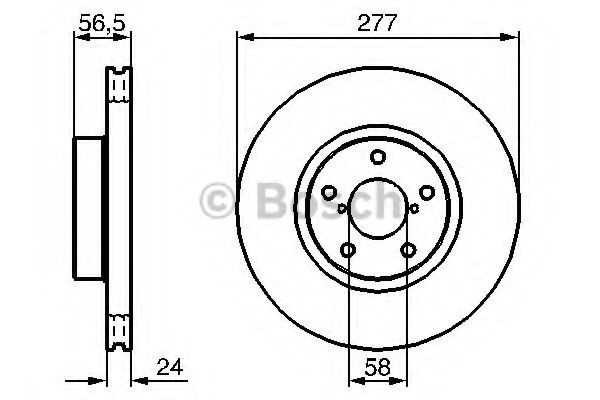Передние тормозные диски 0986479147 Bosch