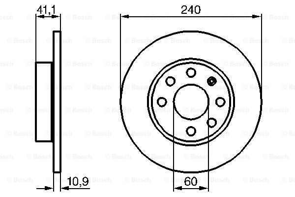 Тормоз дисковый передний Bosch 0986479189 цена, от 22.02 USD
