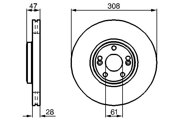 Купить 0986479199 Bosch Ротор тормозной