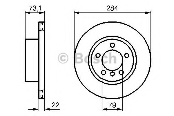 Тормоз дисковый передний Bosch 0986479213 цена, от 47.47 USD