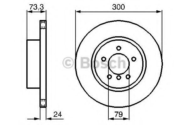 Тормоз дисковый передний Bosch 0986479216 цена, от 51.58 USD