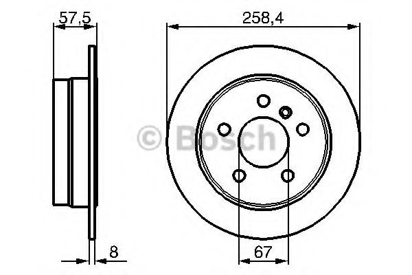 Задний тормозной диск Bosch 0986479235 цена, от 28.52 USD