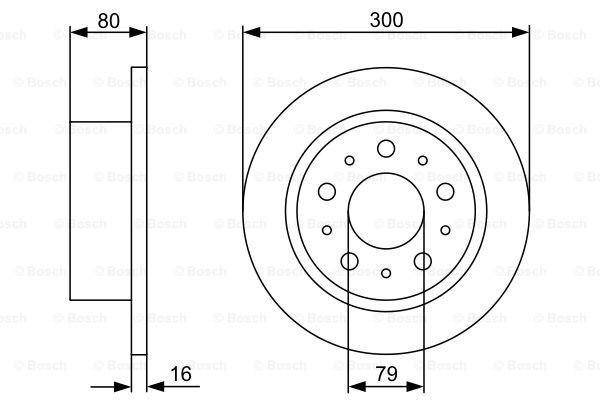 0986479317 Bosch Дисковый тормоз