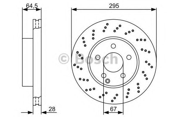 0986479331 Bosch Диск тормозной передний
