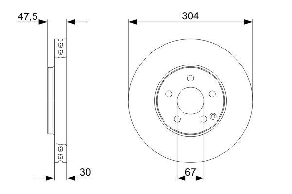 Купить 0986479333 Bosch Ротор тормозной