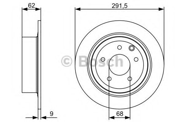 Задний тормозной диск Bosch 0986479362 цена, от 37.48 USD