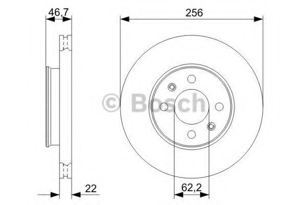 Передние тормозные диски 0986479367 Bosch