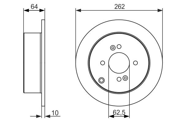 Задний тормозной диск Bosch 0986479371 цена, от 30.73 USD