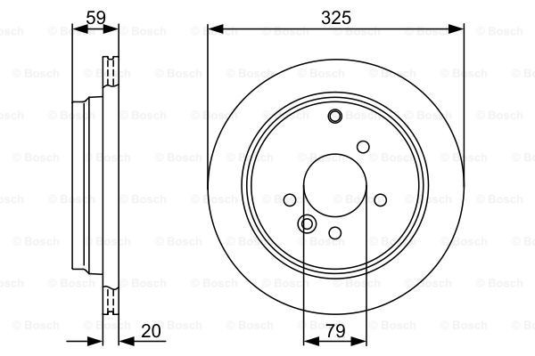 Задний тормозной диск Bosch 0986479375 цена, от 59.43 USD