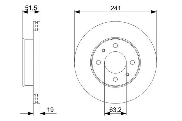 Купить 0986479377 Bosch Ротор тормозной