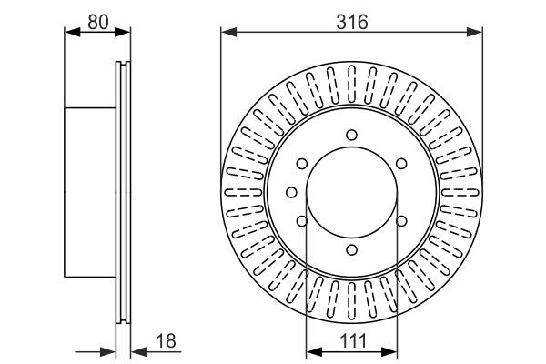 Купить 0986479385 Bosch Диск тормозной задний