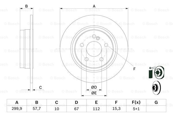 Тормозные диски 0986479410 Bosch