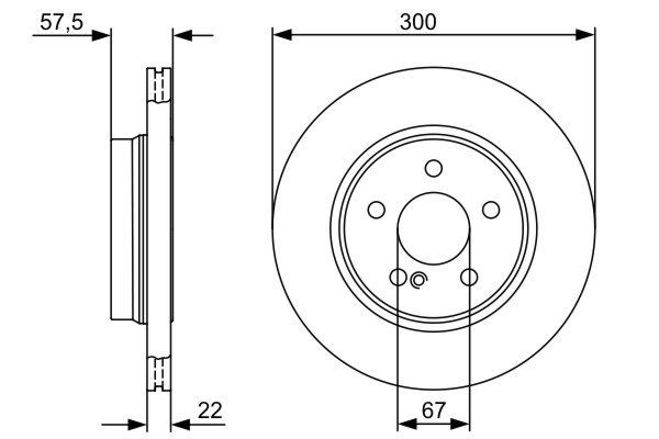 Задний тормозной диск Bosch 0986479411 цена, от 45.86 USD
