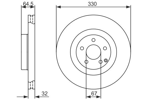 Купить 0986479415 Bosch Ротор тормозной