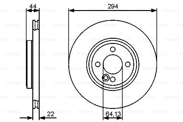 Купить 0986479438 Bosch Ротор тормозной