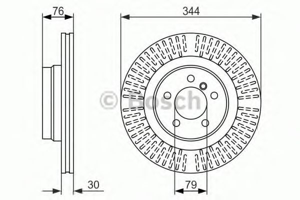 0986479489 Bosch Диск тормозной передний